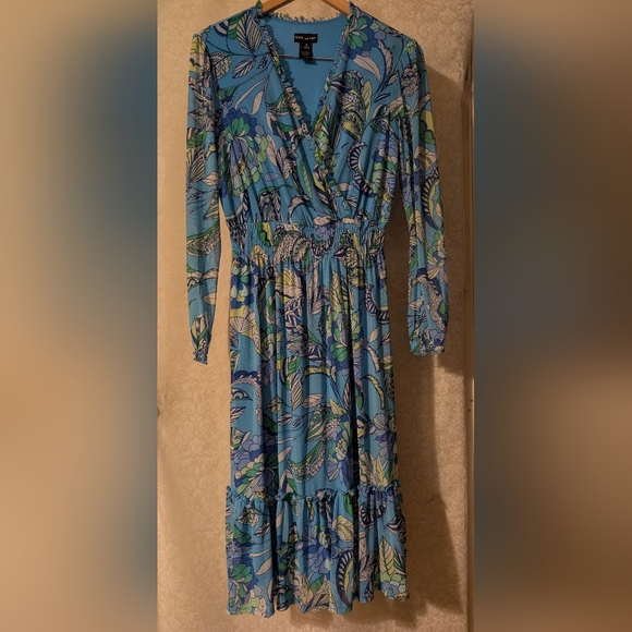 Kate And Lily Dresses & Skirts - Kate And Lily Sz,8 BOHO Blue Long Sleeve Dress